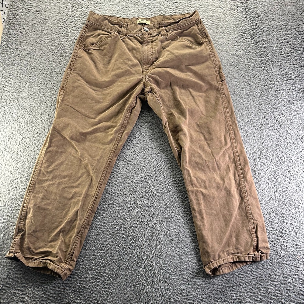 Blue Mountain Pant Mens 36x28 Brown Cotton Carpenter Straight Workwear Utility